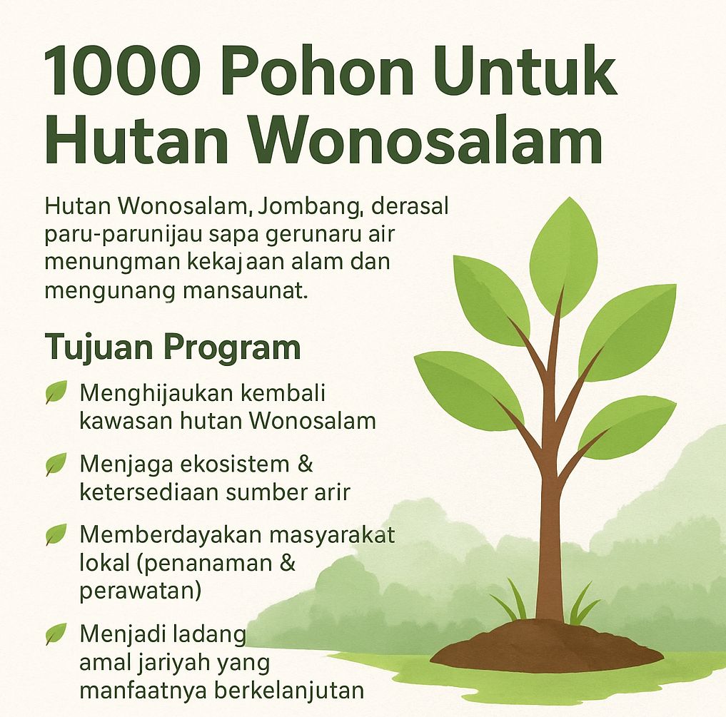 1000 Pohon Untuk Hutan Wonosalam